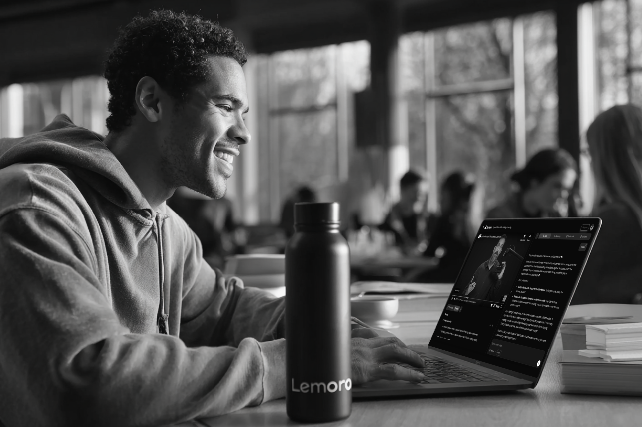 Students studying with Lemora AI study tools